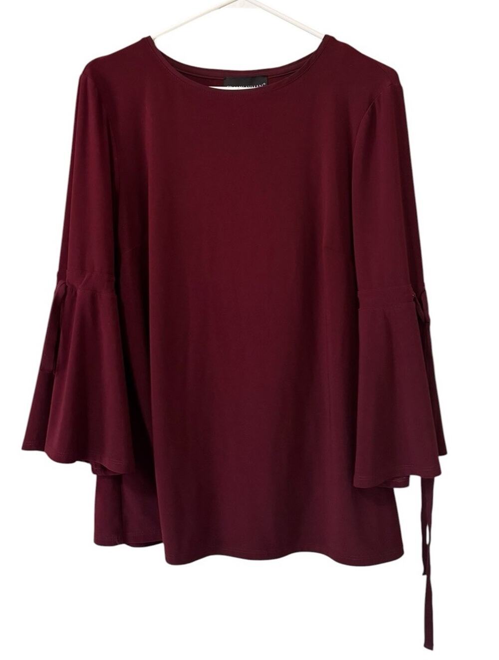 Frank Lyman Women Size 8 Bell Sleeve Blouse Flowing Professional‎ Office Career